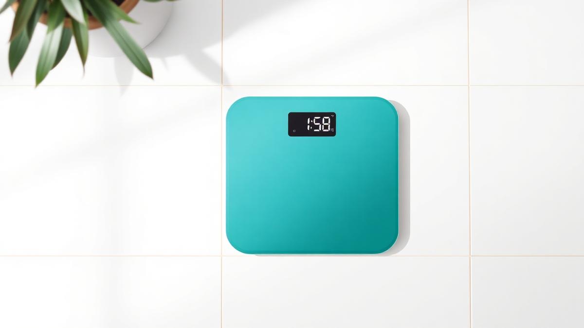 Body composition scale showing muscle percentage readout, representing the 2026 shift from BMI to Muscle-to-Fat Ratio as a key health metric